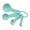 UPware 4-Piece Multi-Purpose Liquid and Dry Melamine Measuring Spoons Set,
