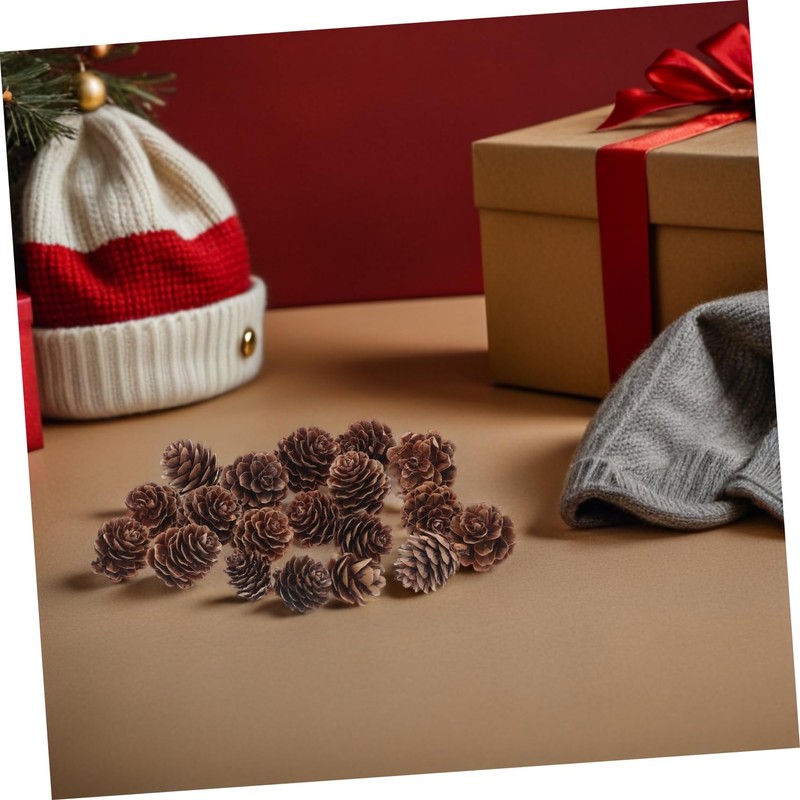VICASKY 100pcs Christmas Natural Pine Cones - Thanksgiving Mini Pinecones