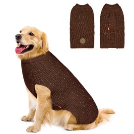 Suéteres para perros grandes, reflectores, ropa de punto para otoño e invierno de Kyeese