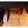 PKEDUO Red Gas Pedal Extender Cover Anti-Slip Adjustable Foot Pedal