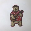 Unbranded 2.5” GUITAR BEAR EMBROIDERED IRON ON PATCH