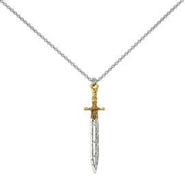 BEKECH Percy Movie Inspired Necklace Percy Fans Jewelry Sword Key Ring Gift Camp Half-blood Merchandise (Sword Necklace)