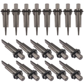 Biugaaufai 20 Pack 5/8 Inch Wedge and Feather Shims, Heavy Duty Stone Rock Splitter, Plug Wedge Feather Shims for Rocks, Concrete, Ideal for Outdoor Collection and Construction