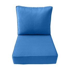 DBM IMPORTS *Cover ONLY*-Outdoor Deep Seat Backrest Pillow Slipcover Piped Trim Small-AD102