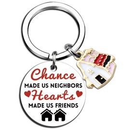 House Warming Gift New Home Keychain for New Home Owner Neighbor Gift for Women 2025 Housewarming Gift for Friends Neighbor New Home Gift Ideas for Neighbor Jewelry Present For Women Men