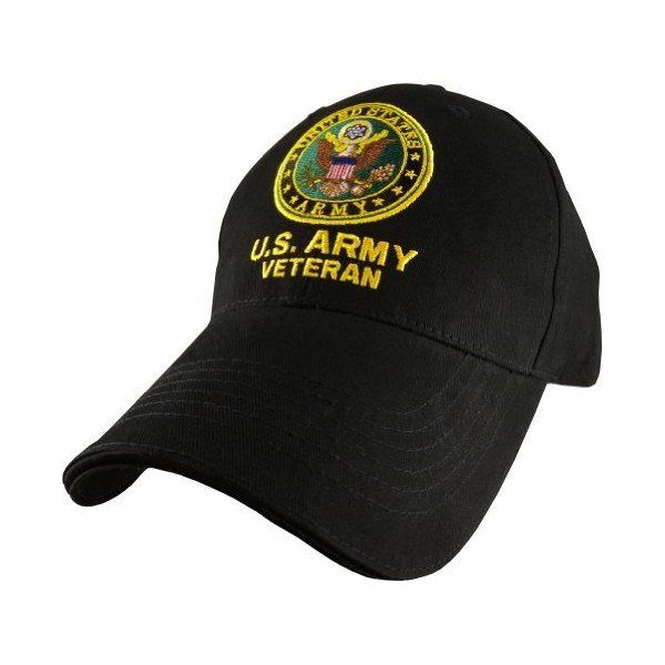 Eagle Crest U.S. Army Veteran cap , Black , Adjustable