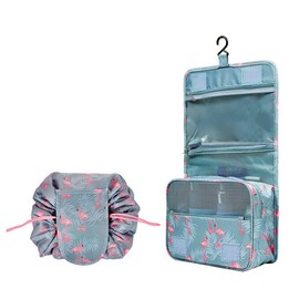 Toiletry Bag Hanging Travel Toiletry Bag Cosmetic Makeup Organiser Bathroom for Kids Girls Women 2 Pack, flamingo