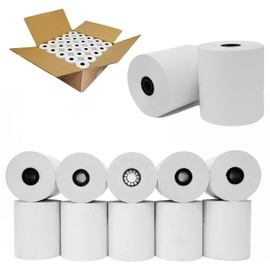(100 Rolls) 3 1/8 x 230 Thermal Paper Receipt Rolls (55 GSM - Honeycomb Core) Fits All POS Cash Registers Printers, Clover Square Stations, Star Micronics SCP700, TSP100 BPA Free - BuyRegisterRolls