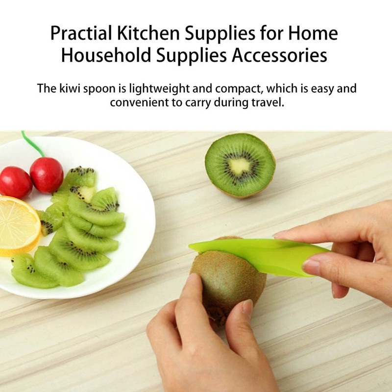 3Pcs Kiwis Fruit Spoon Scoop Washable Kitchen Peelers Household Slicer
