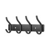 MEIJO Stainless Steel Coat Hook, Wall Coat Hook with 4