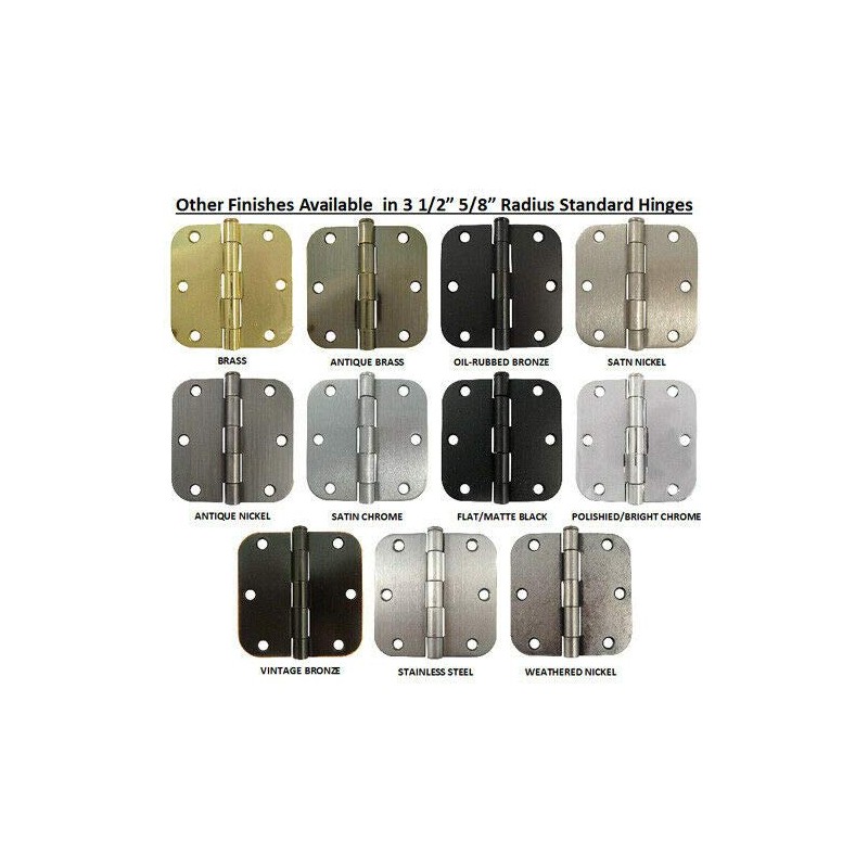 Danika Matte Black 3.5" X 3.5" 5/8 Radius Round Corner