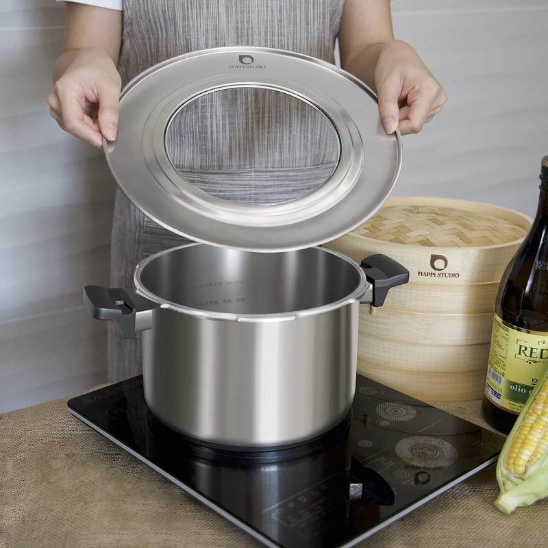 HAPPi STUDIO Steamer Ring Stainless Steel Adapter for 8 to