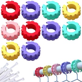 10 PCS Clothes Hanger Fixing Hook Windproof Random Color