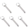 5 Pcs Quick Release Pins, 10mm x 45mm Carbon Steel