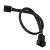 4pcs 4 Pin Fan Extension Power Cable Computer PC Fan