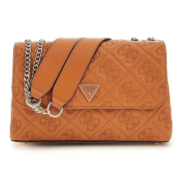 GUESS Adelasia Convertible Xbody Flap Bag Caramel