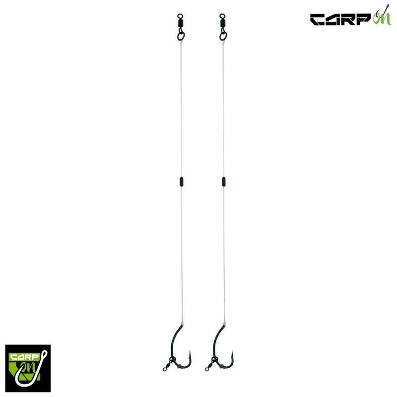 Carp On - 2 Pack of FLUOROCARBON Ready Rigs Wide