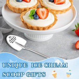 2Pcs Gifts for Husband Birthday Christmas Gifts Funny Ice Cream Shovel Coffee Scoop Unique Anniversary Present from Wife Romantic Gifts for Him Love You More Husband Stocking Stuffers Small Gifts