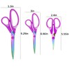 Craft Scissors Set of 3 Pack Stainless Steel Titanium Coating