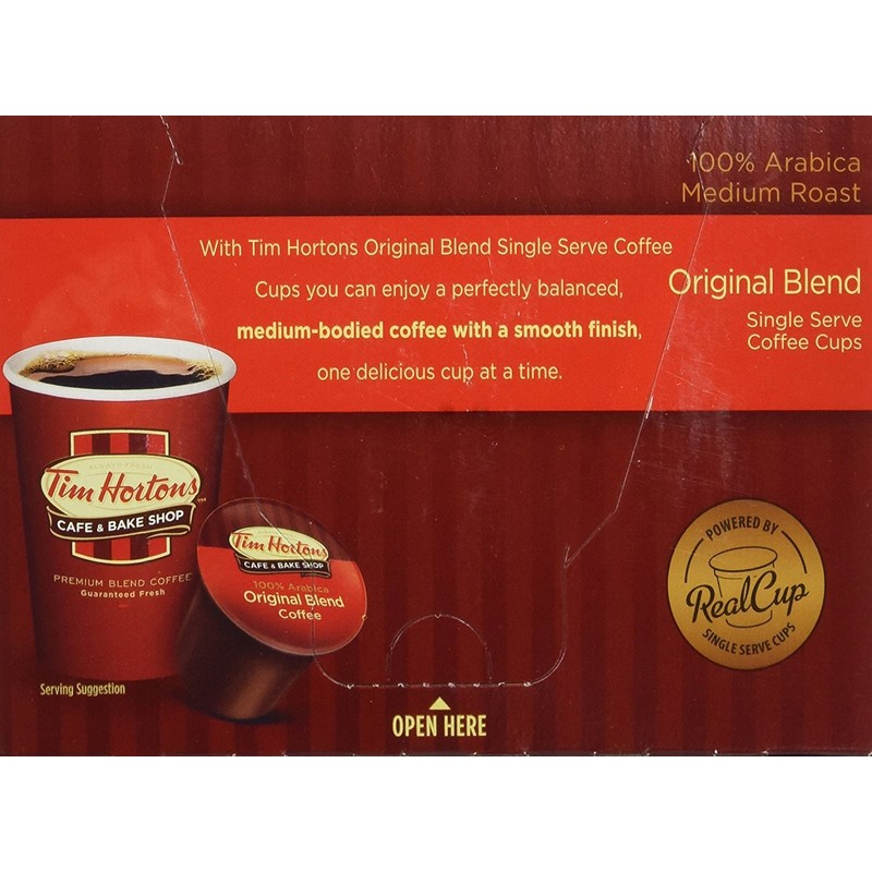 Tim Hortons Original Blend, Medium Roast Coffee, Single-Serve K-Cup Pods