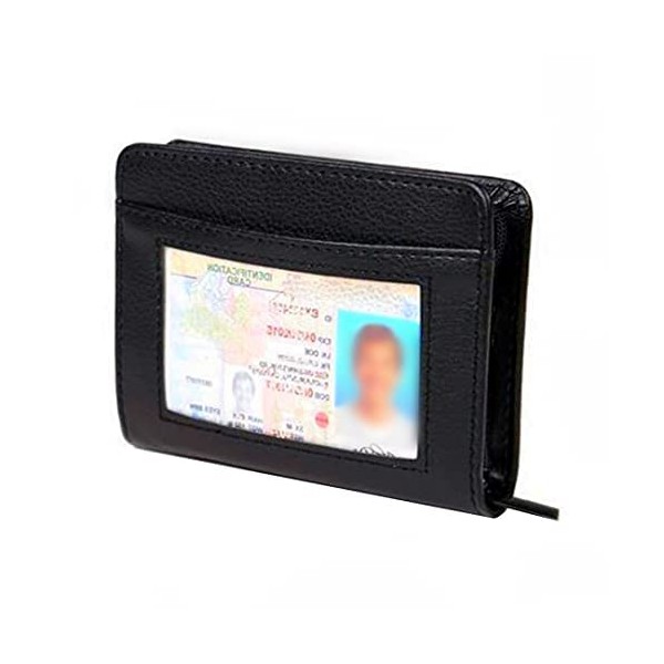 JahyShow 36 Slots Credit Card Holder Wallet Zip Leather Card