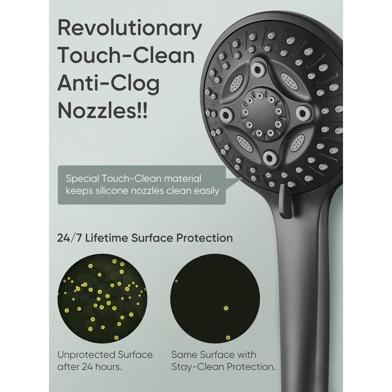 Cobbe 12'' High Pressure Rain Shower Head with Extension Arm