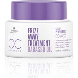 Schwarzkopf Professional BONACURE - Frizz Away Mascarilla Tratamiento Aceite de Babasú 200 ml, Tratamiento Intensivo, Controla y Nutre el Cabello, Antiencrespamiento, Mejora Desenredado, Peinabilidad y Manejabilidad