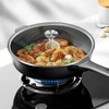 6.5 inch Tempered Glass Lid with Stainless Steel Handle, Versatile