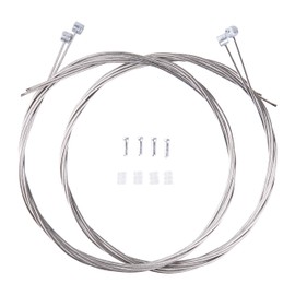 CIQIYO Stainless Steel Bike Brake Inner Cables,Bike Brake Line Core for Mountain Bike,Bike Brake Inner Line Set include Cable Tips and O-rings (4pcs-1.7M)