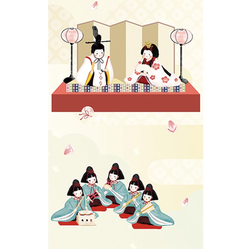 next.design Tapestry, Thin Tapestry, Wall Scroll, Hinamatsuri Festivals, Peach Festivals,