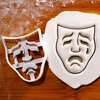 BAKERLOGY Tragedy Mask Cookie Cutter - Detailed Cookie Cutter Design