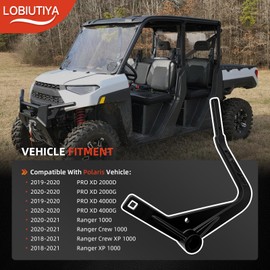 LOBIUTIYA 2pcs 5634266-458 Gear Shift Shifter Lever Compatible with 2018-2021 Polaris Ranger 1000 2019-2020 Polaris Pro XD, Matte Black Cast Aluminum #OEM 5633821-458 5633821458 5634266458