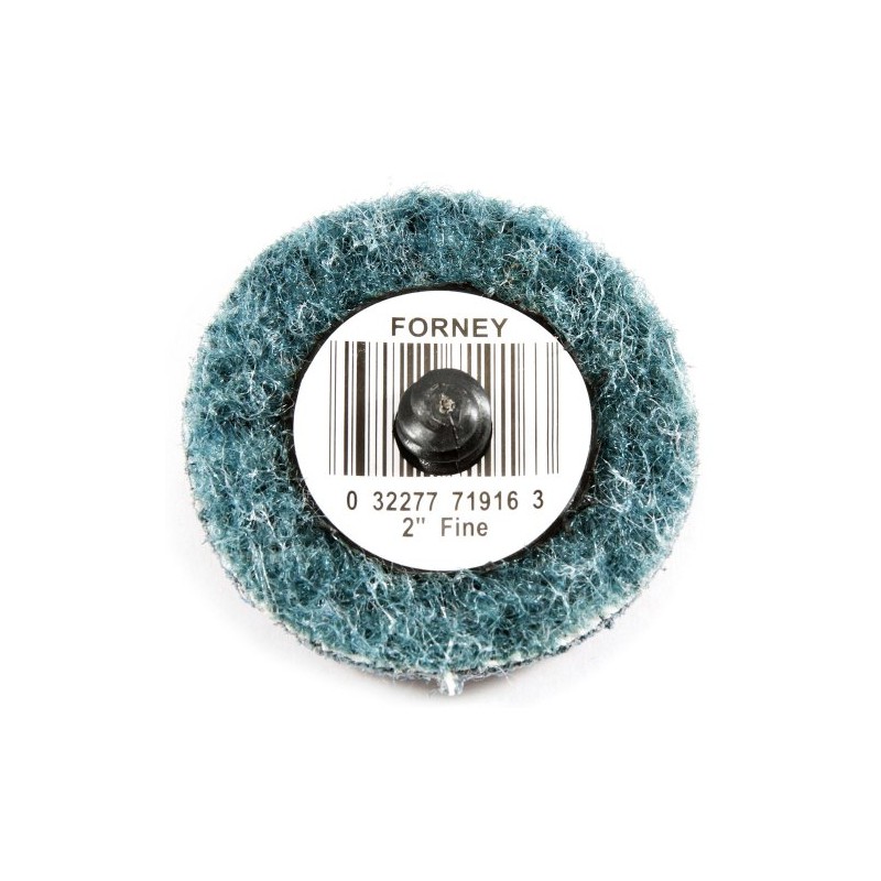 Forney 71916 Surface Prep Pad, Quick Change, Fine Grit, 2-Inch