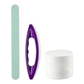 Nail Buffer and Shine Kit Manicure Kit with Fingernail Buffer and Shiner, Nail Buffer Block, Buffing Cream for Natural Nails - Professional Manicure P
