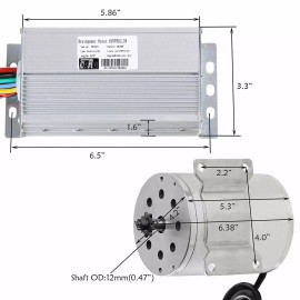 Unbranded 48V 1800W Brushless Electric Motor Controller Throttle ATV Scooter EBike Go kart