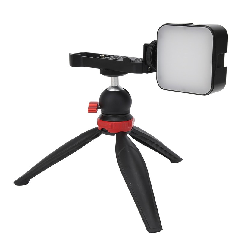 YELANGU Camera Desktop Tripod with Fill Light Mini Vlogging Kit