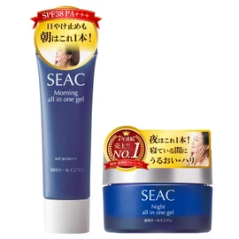 SEAC Setagaya Natural Foods All-in-One All-in-One Gel for Morning and Night Skin Care (Lotion, Milky Lotion, Serum, Cream) Sunburn Protection, UV Makeup Base, Day Cream, Day Cream, Day Cream, After