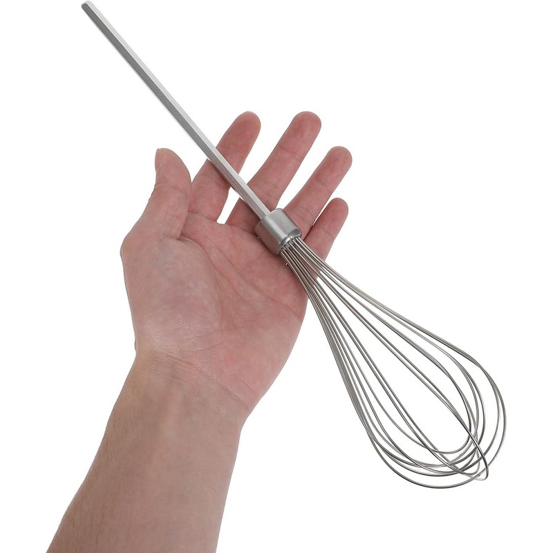Batidor Manual de Acero Inoxidable para Batidoras, Varilla Engrosada para