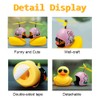 wonuu - Adornos de goma para coche, diseño de pato