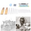 26 Pieces Blending Stumps Sandpaper Boards Eraser Sponge Extension Tool