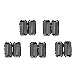 HUAREW Noise Suppressor Cable Clamp Black Clip Type Ferrite Ring RFI EMI for 5mm (Pack of 5)