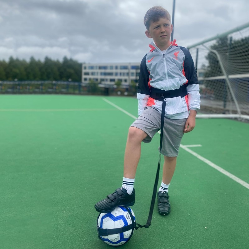 Optimum Football Kick Trainer, Hands Free Solo Practice, Soccer Football