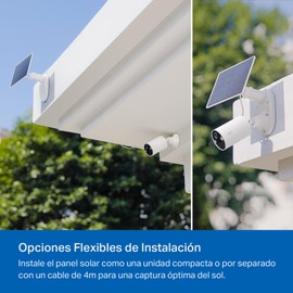 TP-Link Tapo Panel Solar para cámara de Seguridad Exterior con batería, 2.5W, ángulo Ajustable. Tapo A201