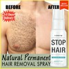 Permanent Hair Removal Spray Natural Painless Stop Hair Growth Inhibitor