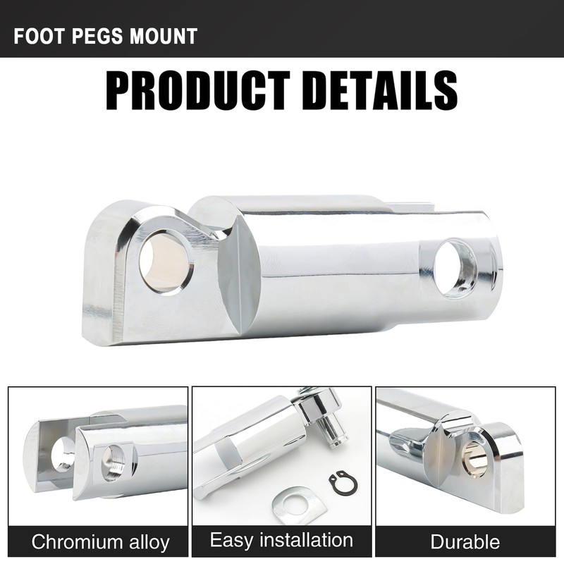 Foot Pegs Extension 2-1/2" Stirrup Heel Rest Extender for Harley