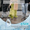 Geyoga 8 Pcs Disposable Rain Pants with Shoe Boot Waterproof