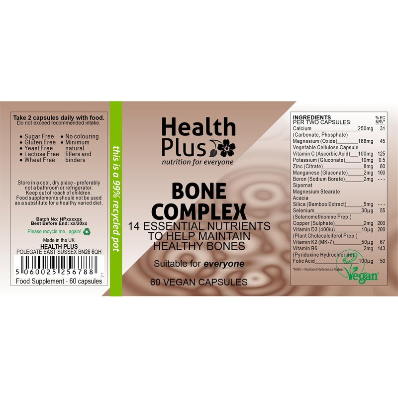 Health Plus Bone Complex : Bone Health Supplement - 60