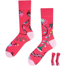 Todo Colours Funny Socks with Motif, Multicoloured, Colourful, Crazy for the Joy of Life - Flower socks, size: 43-46
