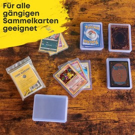 blaash® Set of 4 Regular Toploader | 4 x 25 Premium Protective Cases | 3 x 4 Inch | Transparent Card Sleeves for All Standard Playing and Trading Cards such as YuGiOh, MTG, Match Attax | Extra Clear