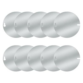 Round Electrical Box Cover, 4 Inch Metal Junction Box Covers for 4 inch Octagonal Box and Round Box, 10 Pack